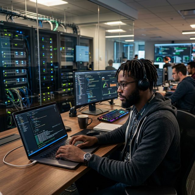Developer deploying an application