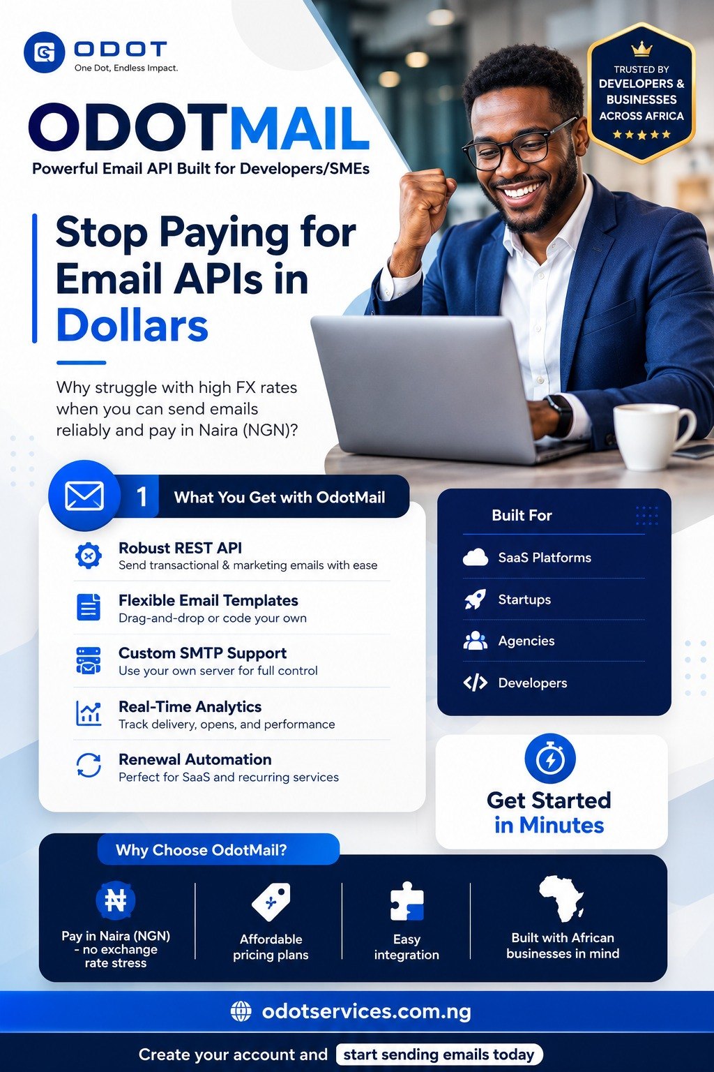 Earn 25% Lifetime Commission. Invite businesses to OdotServices and earn recurring commissions every time they renew.